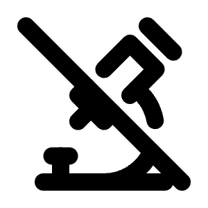 Microscope Off Icon from Tabler Line Set