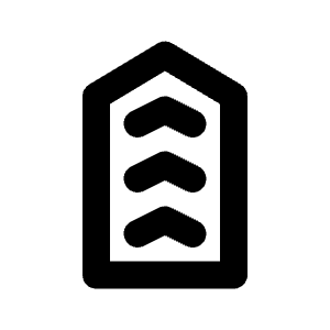 Military Rank Icon from Tabler Line Set