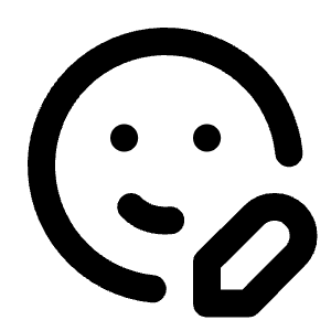 Mood Edit Icon from Tabler Line Set