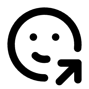 Mood Share Icon from Tabler Line Set