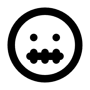 Mood Silence Icon from Tabler Line Set