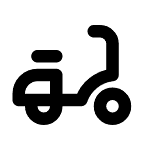 Moped Icon from Tabler Line Set