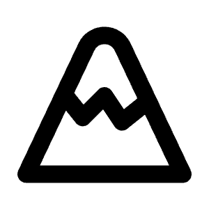 Mountain Icon from Tabler Line Set