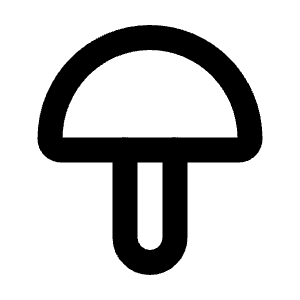 Mushroom Icon from Tabler Line Set