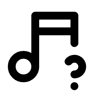 Music Question Icon from Tabler Line Set