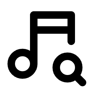 Music Search Icon from Tabler Line Set