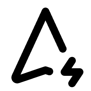 Navigation Bolt Icon from Tabler Line Set