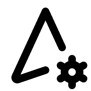 Navigation Cog Icon from Tabler Line Set
