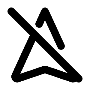 Navigation Off Icon from Tabler Line Set