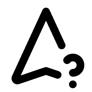 Navigation Question Icon from Tabler Line Set