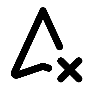 Navigation X Icon from Tabler Line Set
