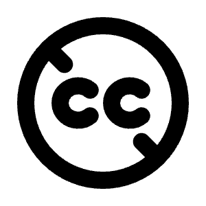 No Creative Commons Icon from Tabler Line Set