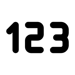 Number 123 Icon from Tabler Line Set