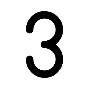 Number 3 Icon from Tabler Line Set