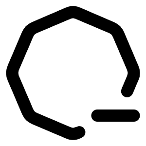 Octagon Minus 2 Icon from Tabler Line Set