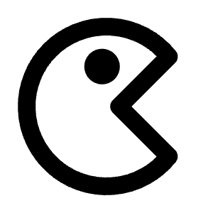 Pacman Icon from Tabler Line Set