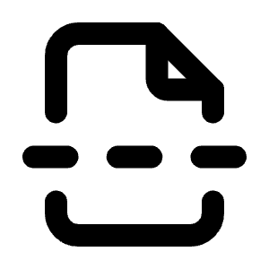 Page Break Icon from Tabler Line Set