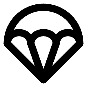 Parachute Icon from Tabler Line Set