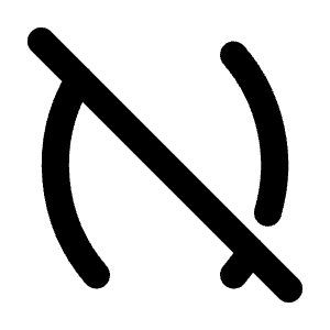 Parentheses Off Icon from Tabler Line Set