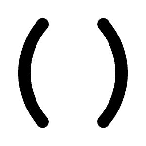 Parentheses Icon from Tabler Line Set
