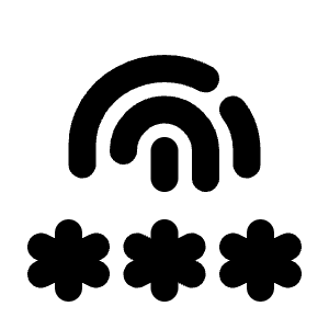 Password Fingerprint Icon from Tabler Line Set