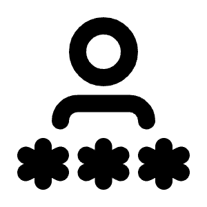 Password User Icon from Tabler Line Set