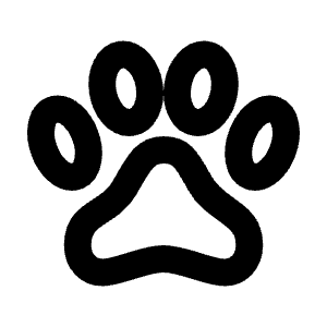 Paw Icon from Tabler Line Set