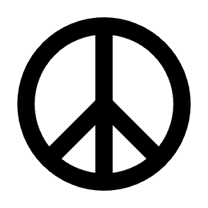 Peace Icon from Tabler Line Set