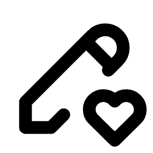 Pencil Heart Icon from Tabler Line Set