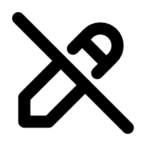 Pencil Off Icon from Tabler Line Set