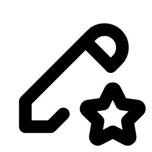 Pencil Star Icon from Tabler Line Set