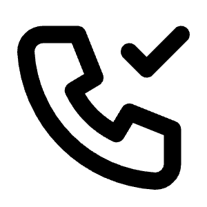Phone Check Icon from Tabler Line Set