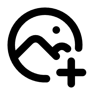 Photo Circle Plus Icon from Tabler Line Set
