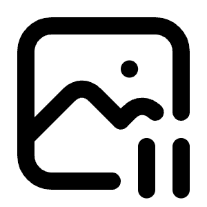 Photo Pause Icon from Tabler Line Set