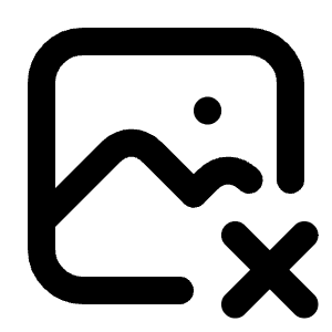 Photo X Icon from Tabler Line Set