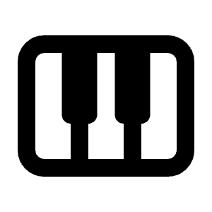 Piano Icon from Tabler Line Set