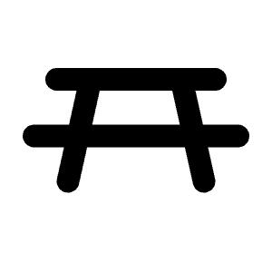 Picnic Table Icon from Tabler Line Set