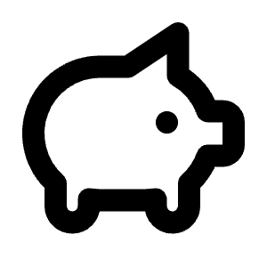 Pig Icon from Tabler Line Set