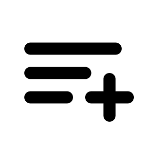 Playlist Add Icon from Tabler Line Set