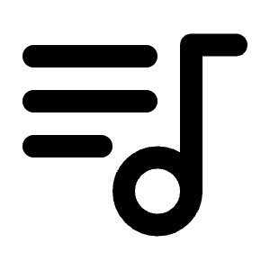 Playlist Icon from Tabler Line Set