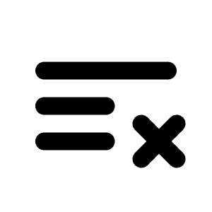 Playlist X Icon from Tabler Line Set