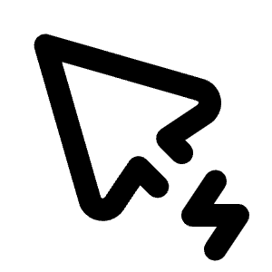Pointer Bolt Icon from Tabler Line Set