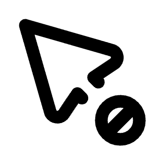 Pointer Cancel Icon from Tabler Line Set
