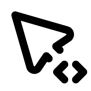 Pointer Code Icon from Tabler Line Set