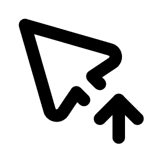 Pointer Up Icon from Tabler Line Set