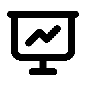 Presentation Icon from Tabler Line Set