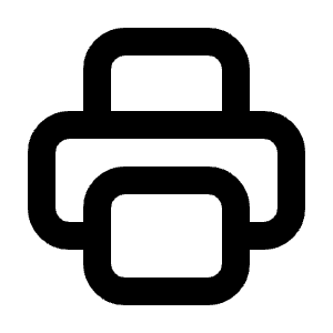 Printer Icon from Tabler Line Set