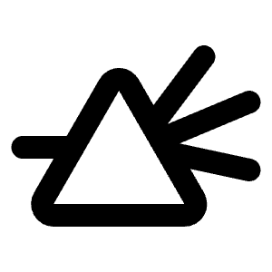 Prism Light Icon from Tabler Line Set