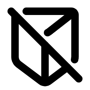 Prism Off Icon from Tabler Line Set