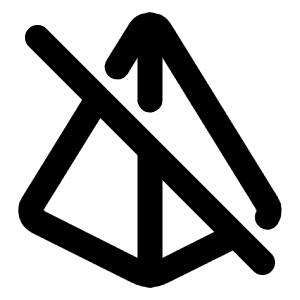Pyramid Off Icon from Tabler Line Set